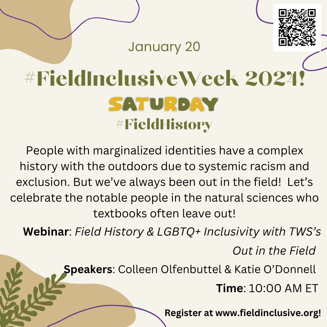 FieldInclusive's tweet photo. We're ending #FieldInclusiveWeek with a lesson on #FieldHistory! Let's celebrate those iconic researchers who are often left out of history books. https://t.co/eFaz8mzgtl