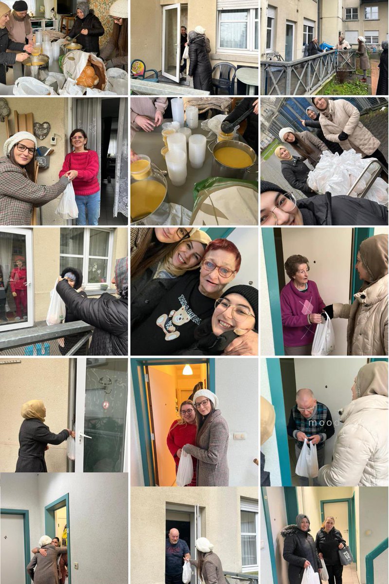 u_i_dwomenhq's tweet photo. UID Belçika bölgesi Gent şube kadın kolları tüm yönetimi ile örnek bir çalışma yapmak için sahalara çıktı.Yalnız yaşayan, hasta, yaşlı ve sosyal yardım alan vatandaşlara sıcak çorba ikramında bulundu.
#UIDWomen https://t.co/yf2OnMyjvH