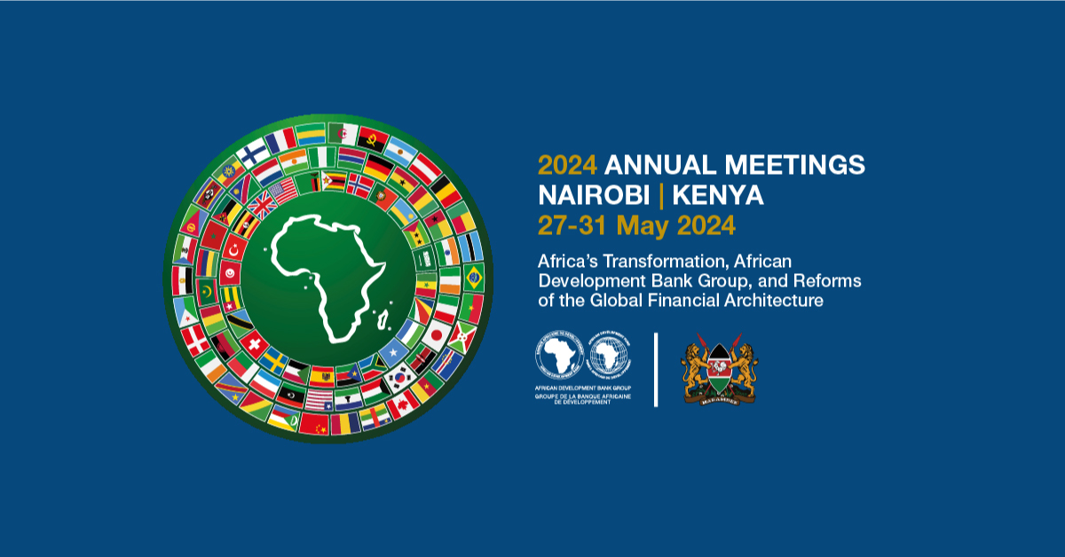 SAVE THE DATE: The @AfDB_Group's 59th Annual Meeting + the 50th Meeting of the #AfricanDevelopmentFund to take place in Nairobi, #Kenya from 27–31 May.

More info on #AfDBAM2024, including theme and registration details: bit.ly/AfDBAM24STD