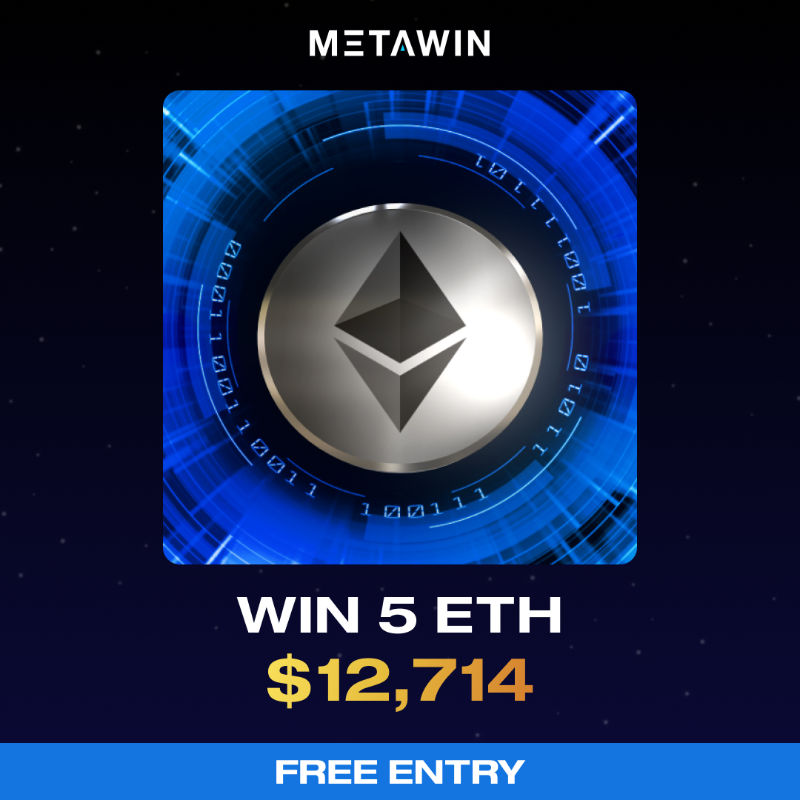 MetaWin's tweet photo. We have another massive week lined up!

Compete for your share of $100k+ in daily Crypto prizes! 

Grab your FREE ENTRIES today ➡️ https://t.co/B0IOH7JPYr