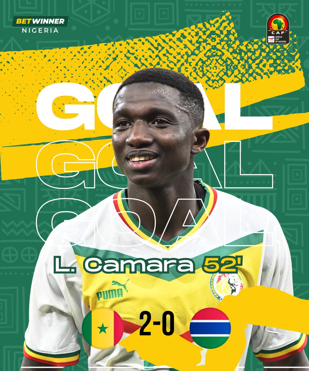 Senegal scores another Goal!
#AFCON2023 
#TotalEnergiesAFCON2023 
#betwinner