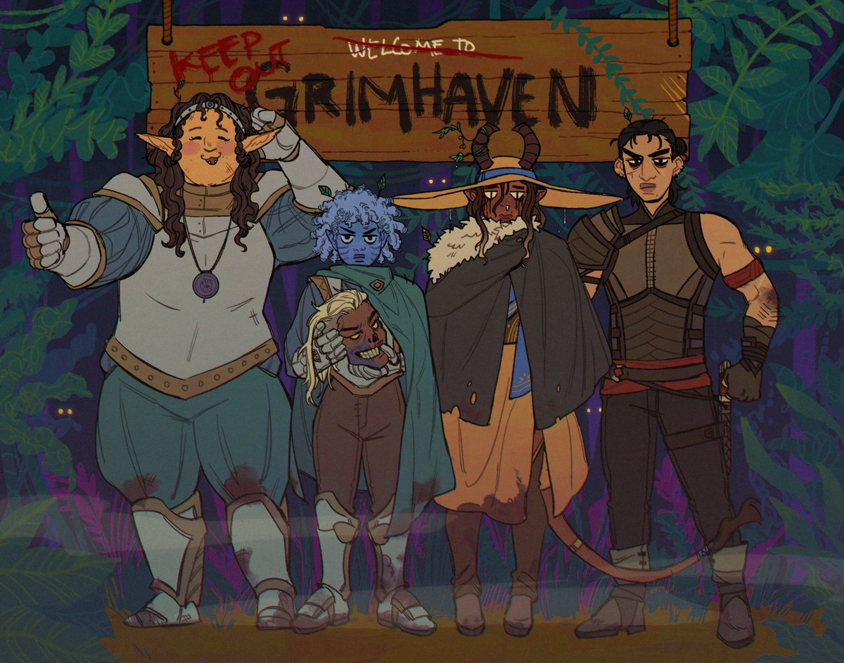 lesbianmage's tweet photo. Last night's session was our party's one year (irl not ingame) anniversary 🥳🥳🥳 https://t.co/KJJ0lVLmDd