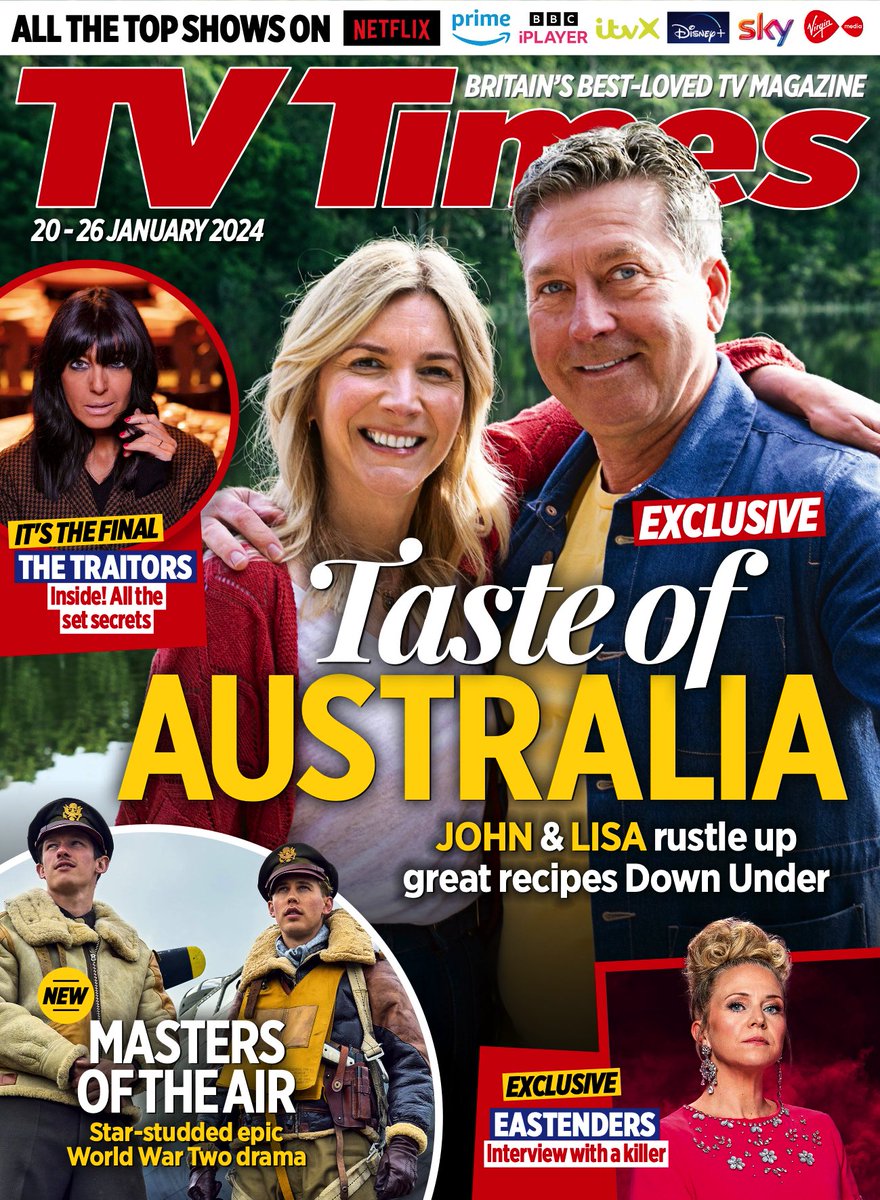 Our latest issue is full of tasty features including #JohnAndLisasFoodTripDownUnder, #EastEnders, #TheTraitors, #MastersOfTheAir and more, plus your full seven-day listings guide with our picks of the week's best telly! Available now from all good supermarkets and newsagents.