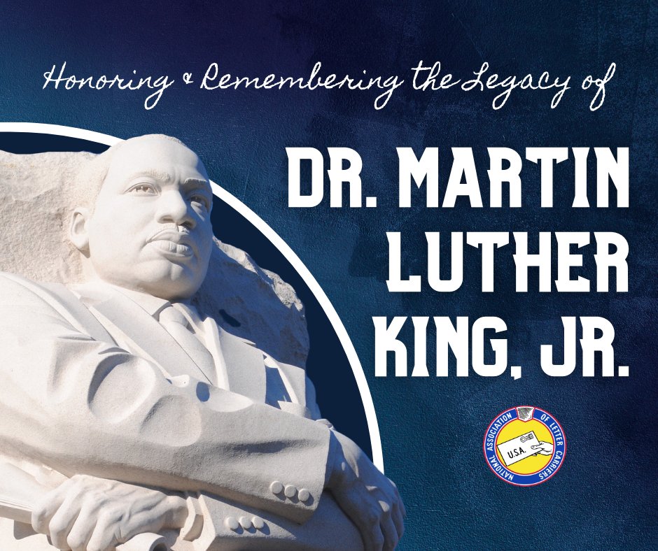 NALC_National's tweet image. Today we honor the life and legacy of Dr. Martin Luther King, Jr. and celebrate his numerous contributions to the labor and civil rights movements. #MLKDay2024