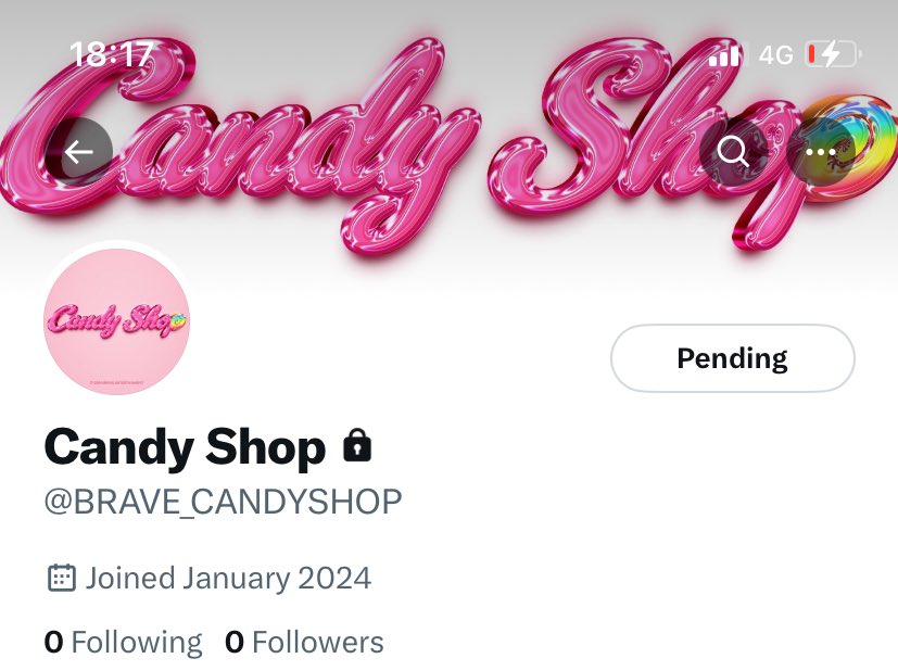 CANDYSHOPBRA's tweet photo. [💻 | 15.01.24]

As redes sociais do CANDY SHOP já estão sendo atualizadas. Lembrando que elas ainda estão trancadas!

#캔디샵 #CANDYSHOP @BRAVE_CANDYSHOP https://t.co/a7sbubVGHu