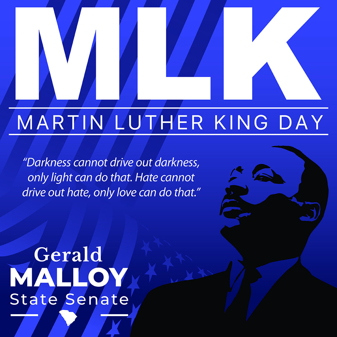 Martin Luther King, Jr. lived his life as a faithful servant to his community and exemplified his words that only love can drive out hate. I hope we will all continue Dr. King's legacy by committing ourselves to service in support of our neighbors, family, friends and community.