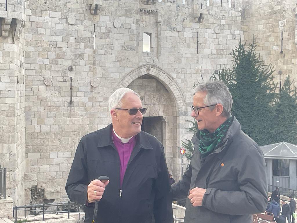 Delighted to be here in Jerusalem with Archbishop Hosam Naoum and Dean Richard Sewell @sgcjerusalem to hear the experience of Palestinian Christians and the challenges facing the Diocese - acknowledging the pain and the grief which is palpable. @SouthwarkCofE @churchofengland