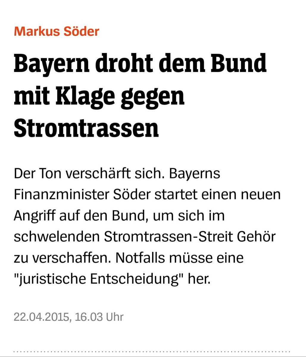 Hirn_aus_Hack's tweet image. "Grund seien stark ausgelastete Stromleitungen."

Ist halt blöd, dass die Vorgänger-Regierung nichts für den Ausbau der Netze getan hat und Söder sogar dagegen klagen wollte.
Aber für einige Volltrottel ist natürlich wieder #Habeck schuld.
Lustige Truppe. 🤡
#Stromproblem