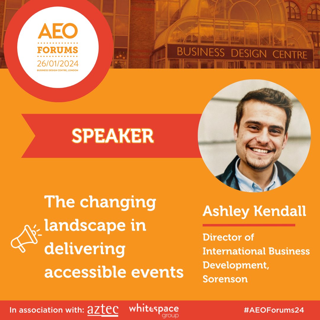 We are excited that our Director of Intl Business Development, Ashley Kendall, will be speaking at the #AEOForums24 where we’ll explore “The power in you”! Venue: @BusinessDesignCentre Date: 26 January 2024 Book: aeoforums.org.uk/booking-inform… View programme: aeoforums.org.uk/programmes