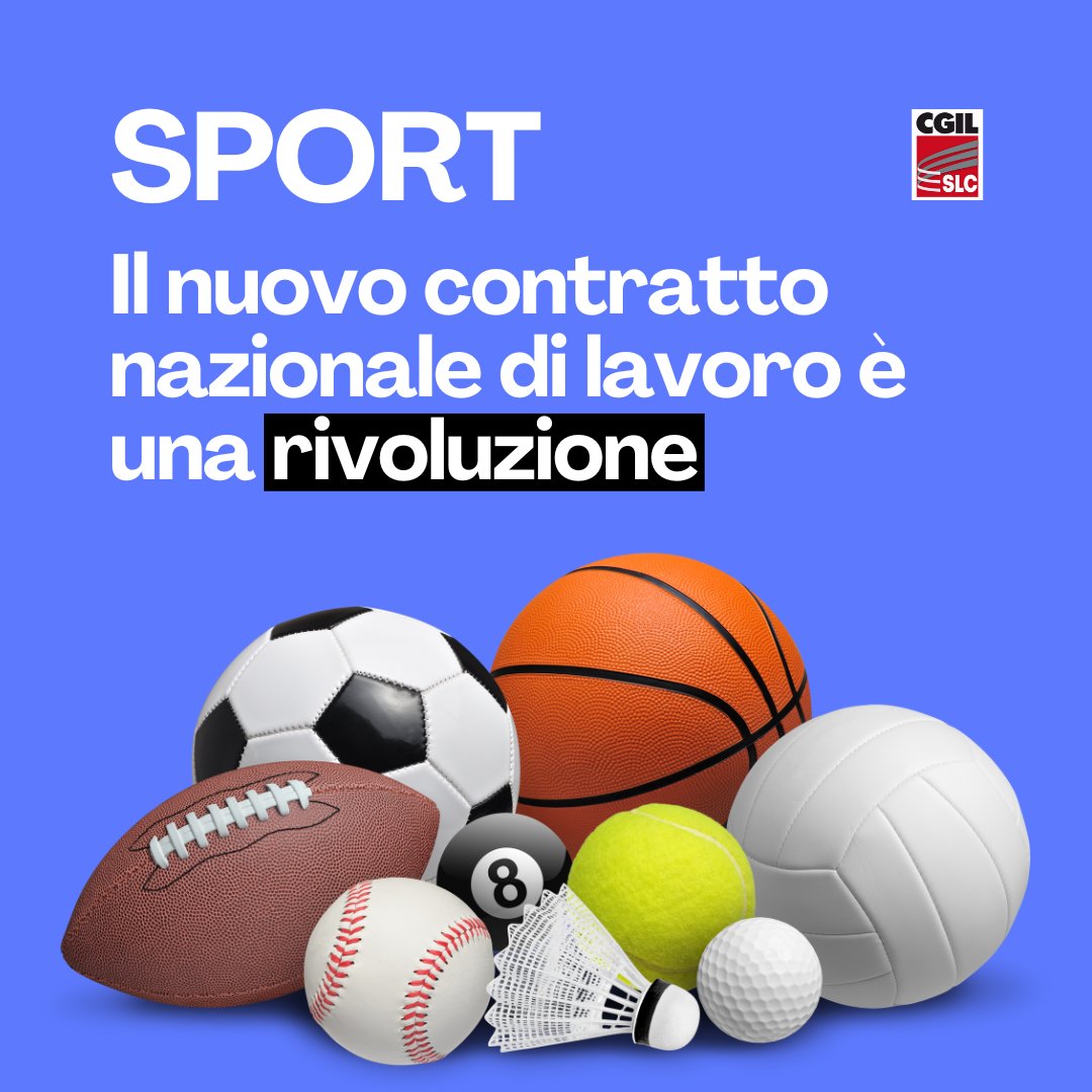 SlcCgil's tweet photo. 🟥 Intesa sul lavoro sportivo: l’accordo raggiunto da Slc-Cgil, Fisascat-Cisl, Uilcom-Uil e dalla Confederazione Italiana dello Sport adegua il nuovo CCNL alla riforma dello #Sport del 2023 👉  https://t.co/O3LqnOCsxM https://t.co/itRdqGwhwd