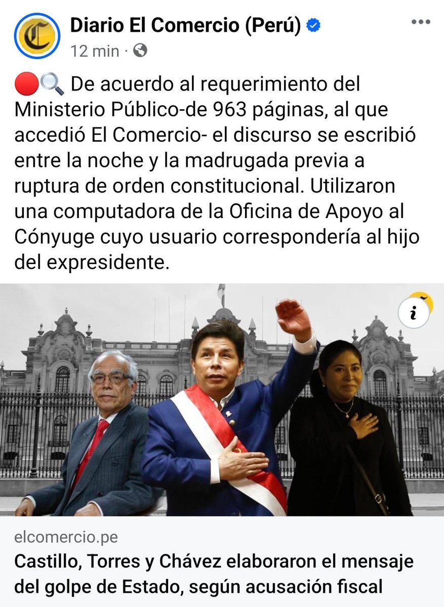 Chuqaro's tweet photo. Les quedan horas  a Pedro Castillo , Betssy Chávez y Anibal Torres de ser condenados , espero que Anibal Torres esté bien de su problema  nefritico incluyendo ministros , sabiendo cómo es Betssy Chávez va cantar para la reducción de pena y ahí saldrá nombres uff https://t.co/ikQ0H9jDou