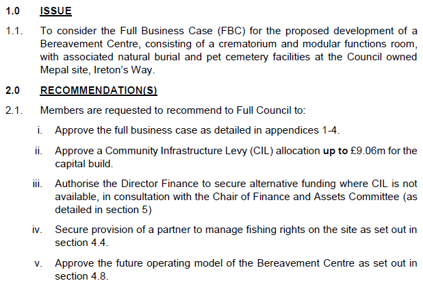 Rebranding an unwanted crematorium as a 'bereavement centre' and throwing £9 million of developer contributions at it that were meant to improve local communities. Just when you thought Tory <a href="/EastCambs/">East Cambridgeshire</a> couldn't be any more shocking.