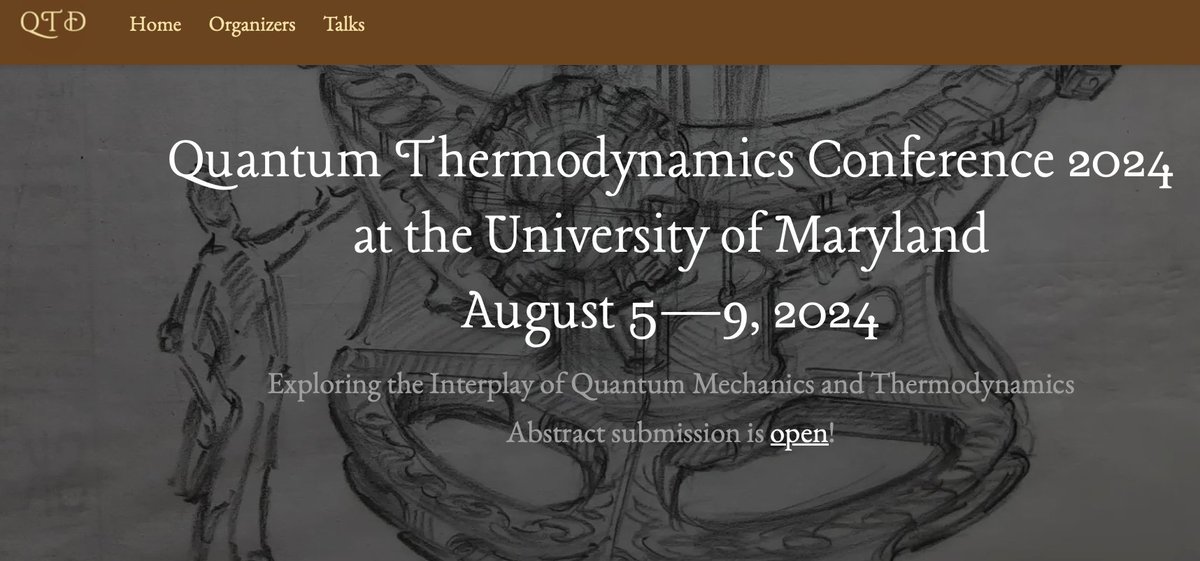 QTD2024 is open for submissions! Send in your abstract by March 1. qtd2024.umd.edu