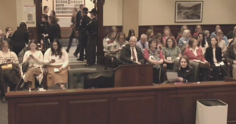 ErinInTheMorn's tweet photo. 1. Happening live: On MLK Day, Idaho's legislature is not only active... it's hearing a book ban. 

Idaho H384 would target libraries and teachers for any books that contain "sexual conduct,' which could ban dozens of literary classics as well as LGBTQ+ books.

Lets watch live. https://t.co/yDceHZBsuq