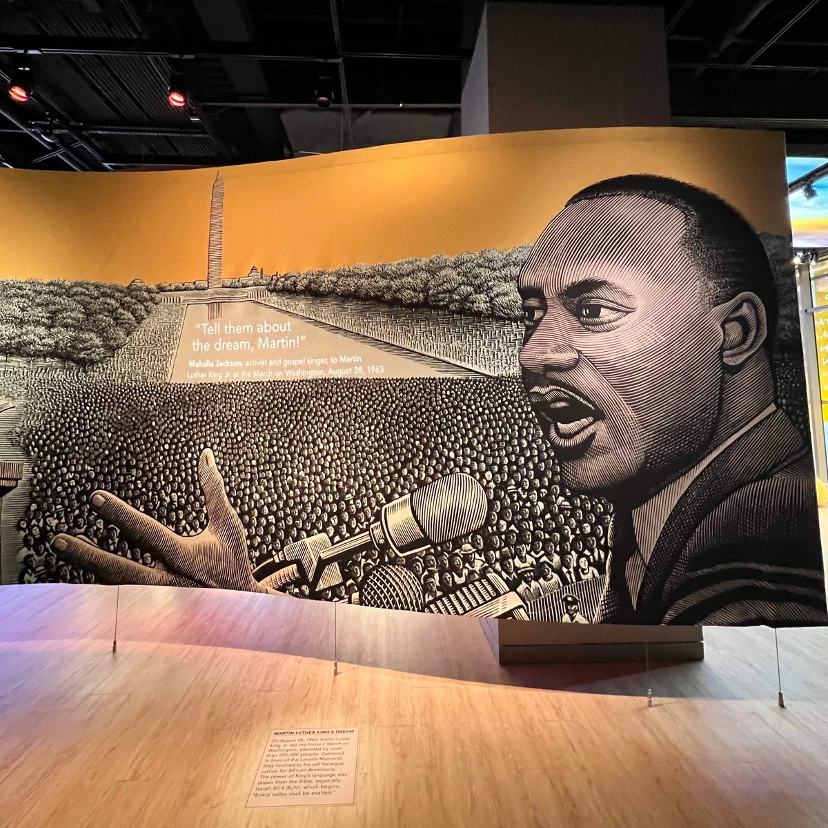 Martin Luther King Jr., civil rights leader, Nobel Prize winner, and Baptist minister, was born #OnThisDay in 1929. Just over a mile away from the museum, the #MLK memorial in DC displays some of his prolific quotes, including many inspired by the Bible. #BibleImpact