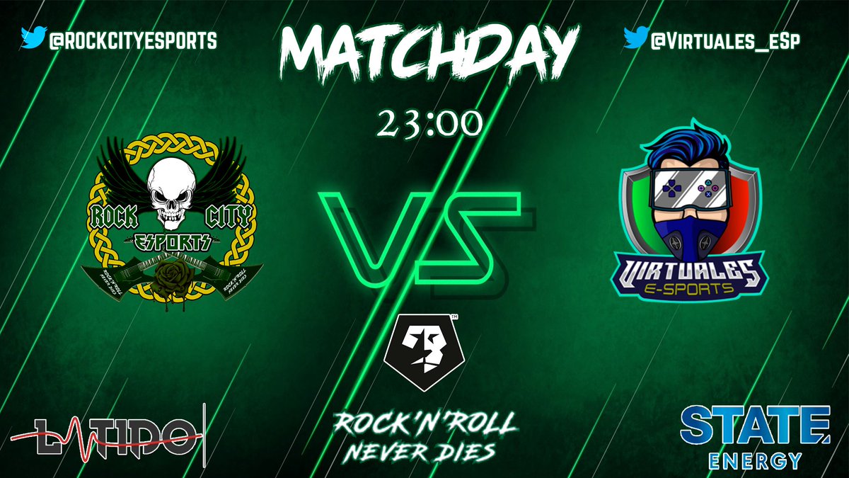 RockCityEsports's tweet photo. 🔥MATCHDAY🔥

¡Hola Rocker@s! Entre hoy y mañana jugamos partido de ascenso en VFO ¡A por todas!

🏆|@EFAesportsSpain 
🕚|22:40
🆚|@AndaluciaUnited 

🏆|@VFOspain 
🕚|23:00
🆚|@Virtuales_eSp 

🏆|@VPG_Spain 
🕚|23:20
🆚|@NeekEsports 

@latidoshop @statedrinks @ComunidadClubes https://t.co/xkqVjPLFdD