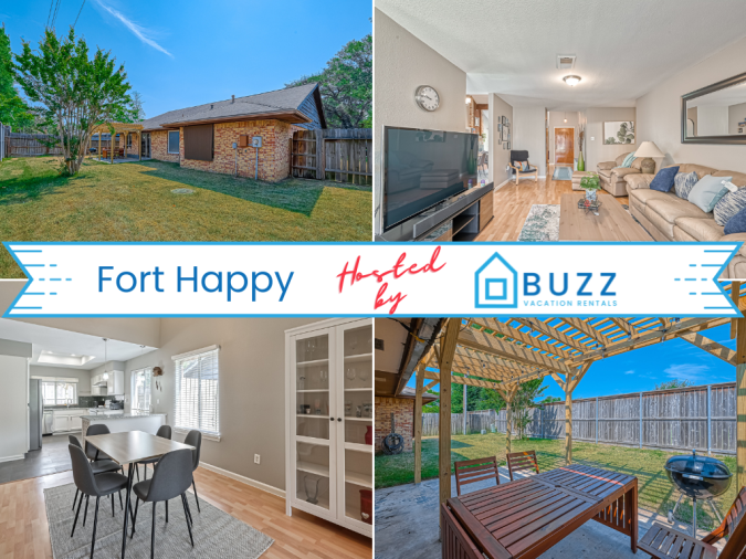 Buzz_Rentals's tweet photo. Escape to 'Fort Happy' – your serene vacation haven for up to 12 guests! 🌟 With a fully stocked kitchen, tranquil backyard, and dedicated workspace, it's the perfect getaway. Book now for lasting memories! 🏡✨

#houstonstaycation #houston #htx #houstoncity #staycation https://t.co/o1YMhibVJ2
