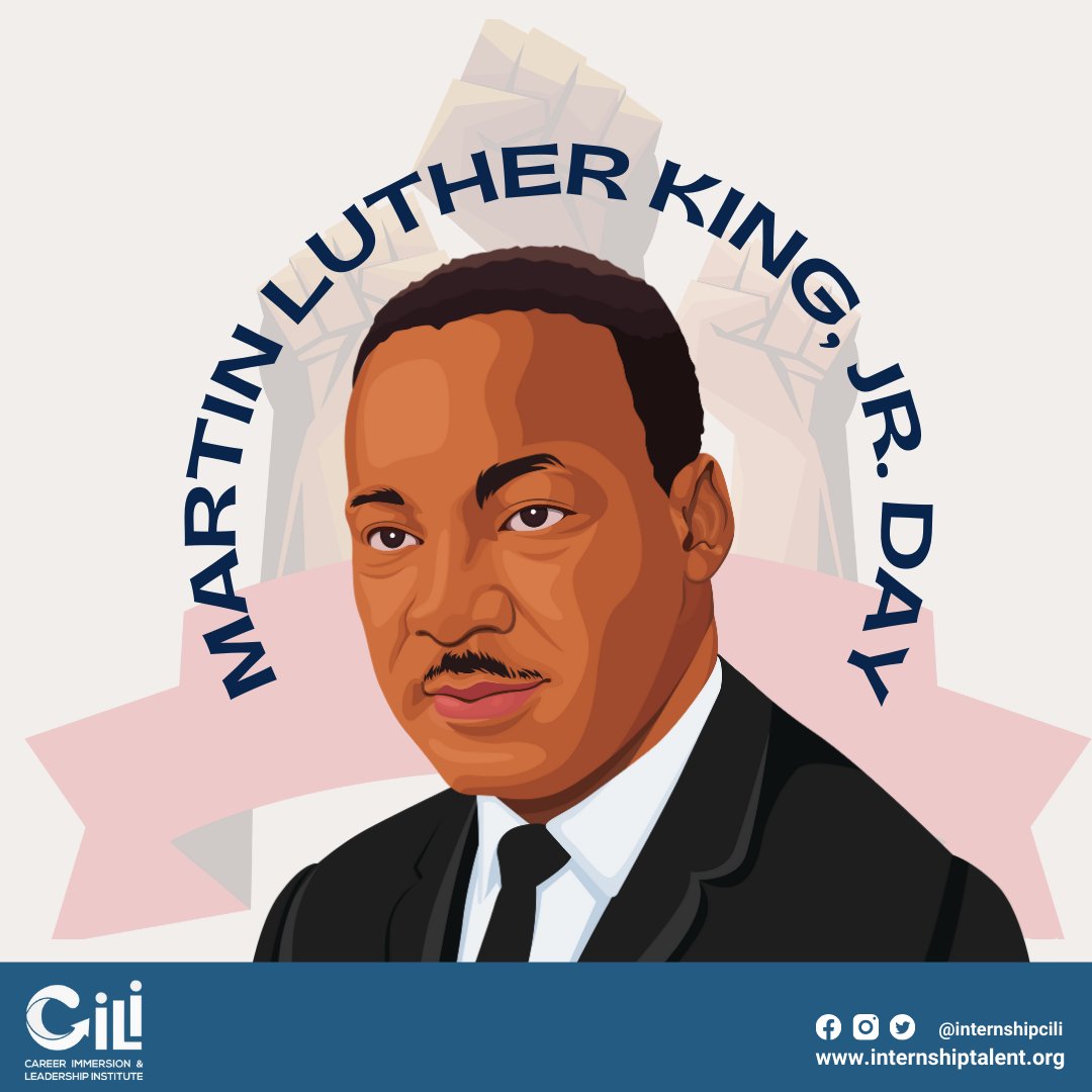 InternshipCili's tweet photo. Today, we reflect on Dr. King's enduring legacy of justice, equality, and hope. ⁠
⁠
His vision inspires us to empower and uplift everyone we work with. His message resonates with our mission, guiding us to build a community where every voice is heard, and every dream is valued. https://t.co/csVdnAcELI