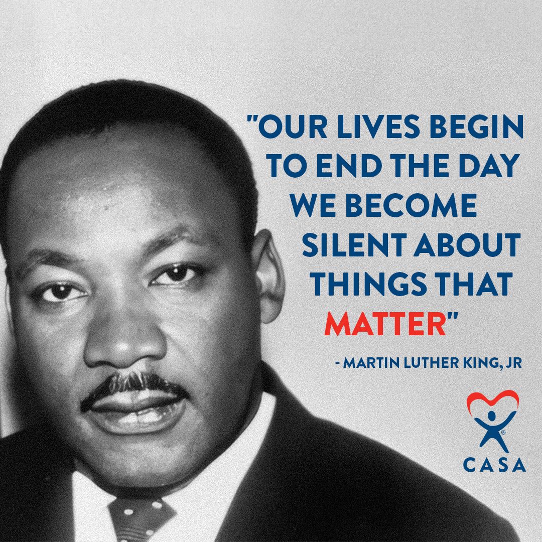 SB_CASA's tweet photo. Today, we honor the enduring legacy of Dr. Martin Luther King Jr, a champion for justice and equality. His words inspire us at CASA to serve our community with compassion and dedication. #sbcasa #ChangeAChildsStory https://t.co/15vhGa9VGj