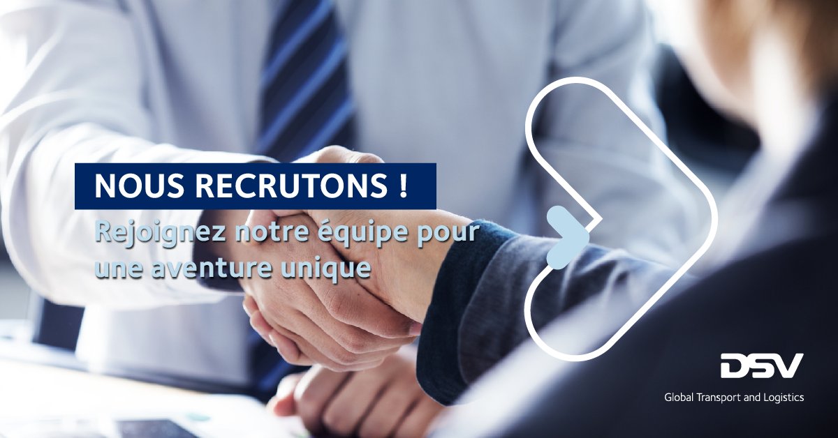 DSV_FR's tweet photo. Vous êtes reconnu pour votre sens de la négociation, votre autonomie et votre excellent relationnel ?
Un nouveau poste est actuellement ouvert sur notre site de DSV Road Lille (France).

Découvrez les missions !  https://t.co/rVDYUD1YkS

#DSVFrance #Emploi #Transports #Lille https://t.co/Vk6NxM1dKu