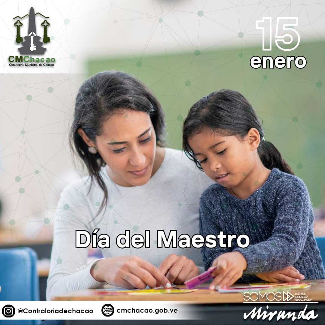 CMEMChacao's tweet photo. #15Ene En cada aula, los maestros de Chacao inspiran y guían a nuestros jóvenes, dejando una huella en sus vidas. Su compromiso merece todo nuestro reconocimiento y gratitud. ¡Desde la contraloría reconocemos su entereza al ser pilares fundamentales de un futuro para todos! https://t.co/of5bN40Bfg