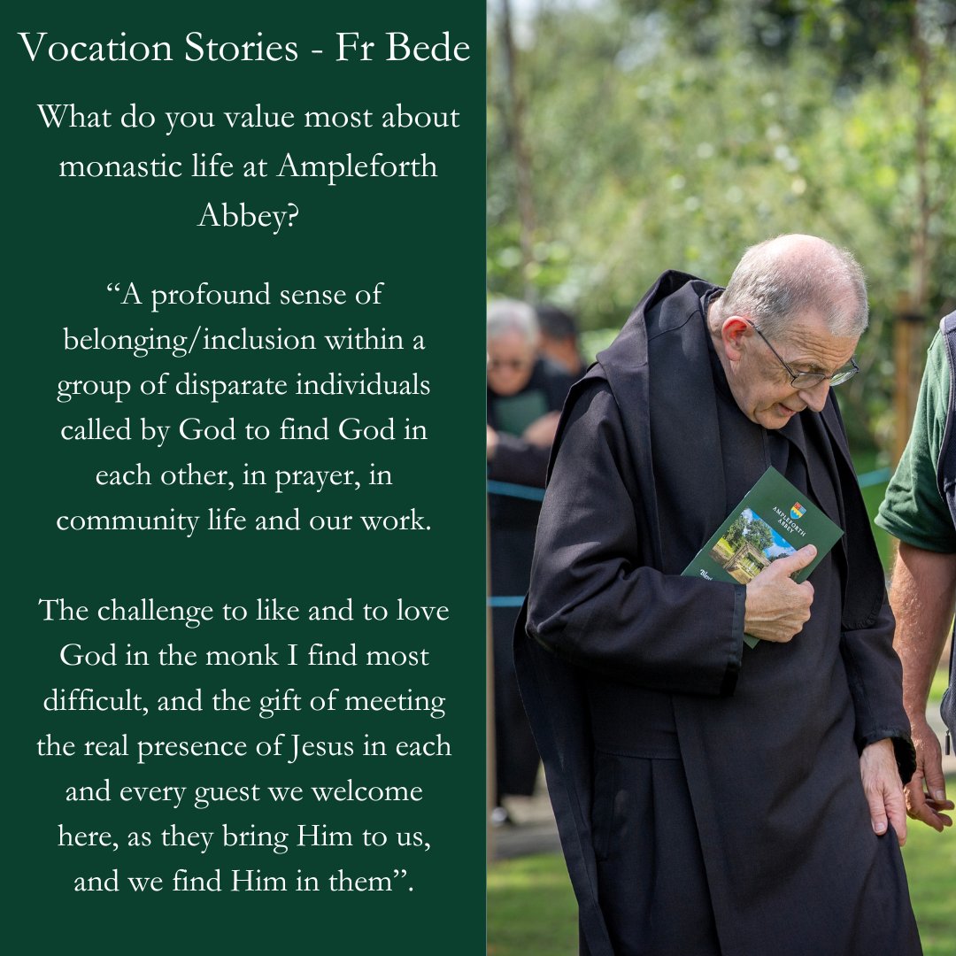 visitampleforth's tweet photo. In this wonderful mini-interview, Fr Bede opened up about his monastic vocation and life as a monk at Ampleforth Abbey.

If you'd like to know more about Vocations, simply visit our website: https://t.co/p78WEp0ahF

#BenedictineMonks #MonasticVocation #MonasteryLife https://t.co/ZQiXhuKDsQ