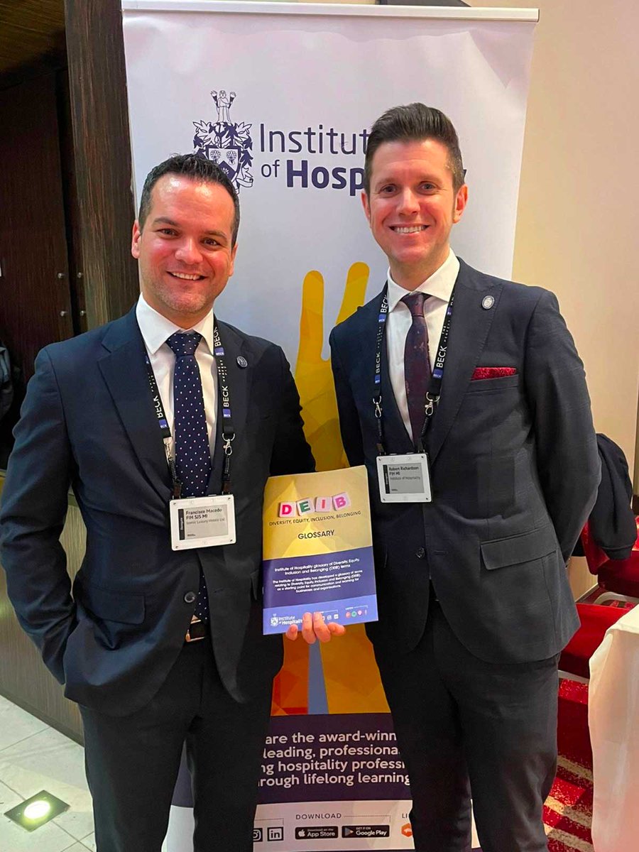 IoH_Online's tweet photo. What a fantastic first day at the @MasterInnH Hotel Leadership conference at Park Plaza London Riverbank.
Thank you to everyone who visited us at the stand & picked up a copy of our DEIB Glossary
Download your free copy: https://t.co/ayzMAsYsbh
#imin #MasterInnholders #EDI https://t.co/ZWv1bNTv4Q