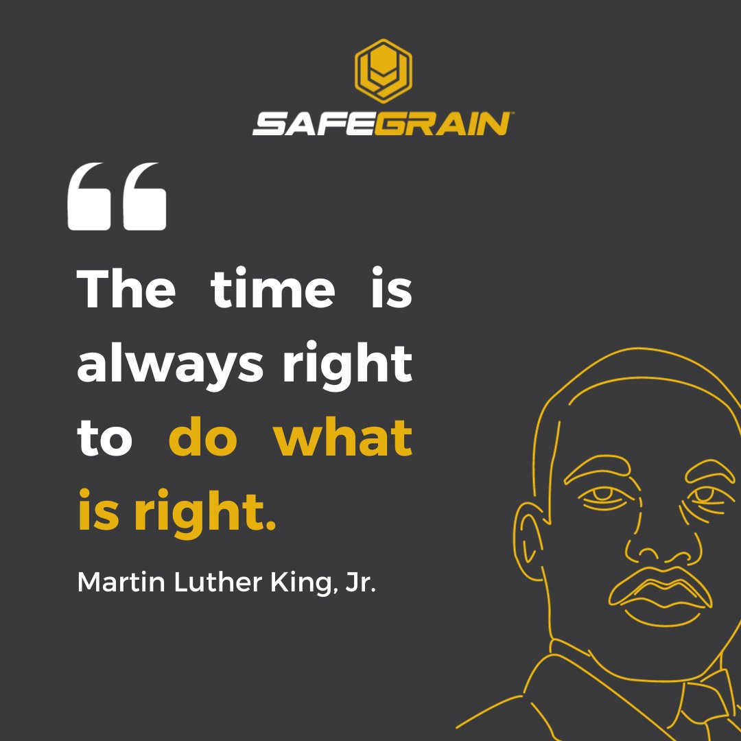 SafeGrain's tweet image. Let us all be inspired and live by the words of Martin Luther King, Jr. Happy #MLKDay! 

#DoTheRightThing
