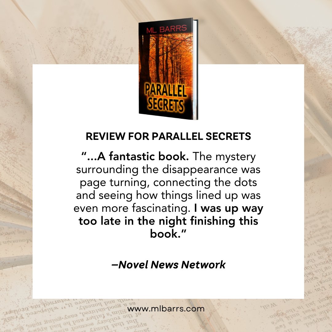 Parallel Secrets...the anti-sleeping pill 😉 Thank you for staying up!

#ParallelSecrets #BookReview #itwdebuts #wildrosepress #mysterybooklover #mysteryreadersofig 

Read the full review: bit.ly/3S6gmbL