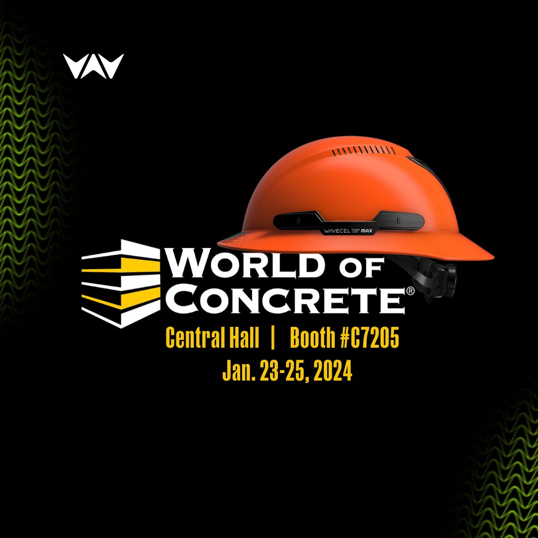 WaveCel is excited to showcase its cutting-edge Type II full-brim safety helmets at the World of Concrete trade show in Las Vegas at booth #C7205. Join us to explore the innovative features of our T2+ Pro and T2+ Max helmets, where safety meets technology.