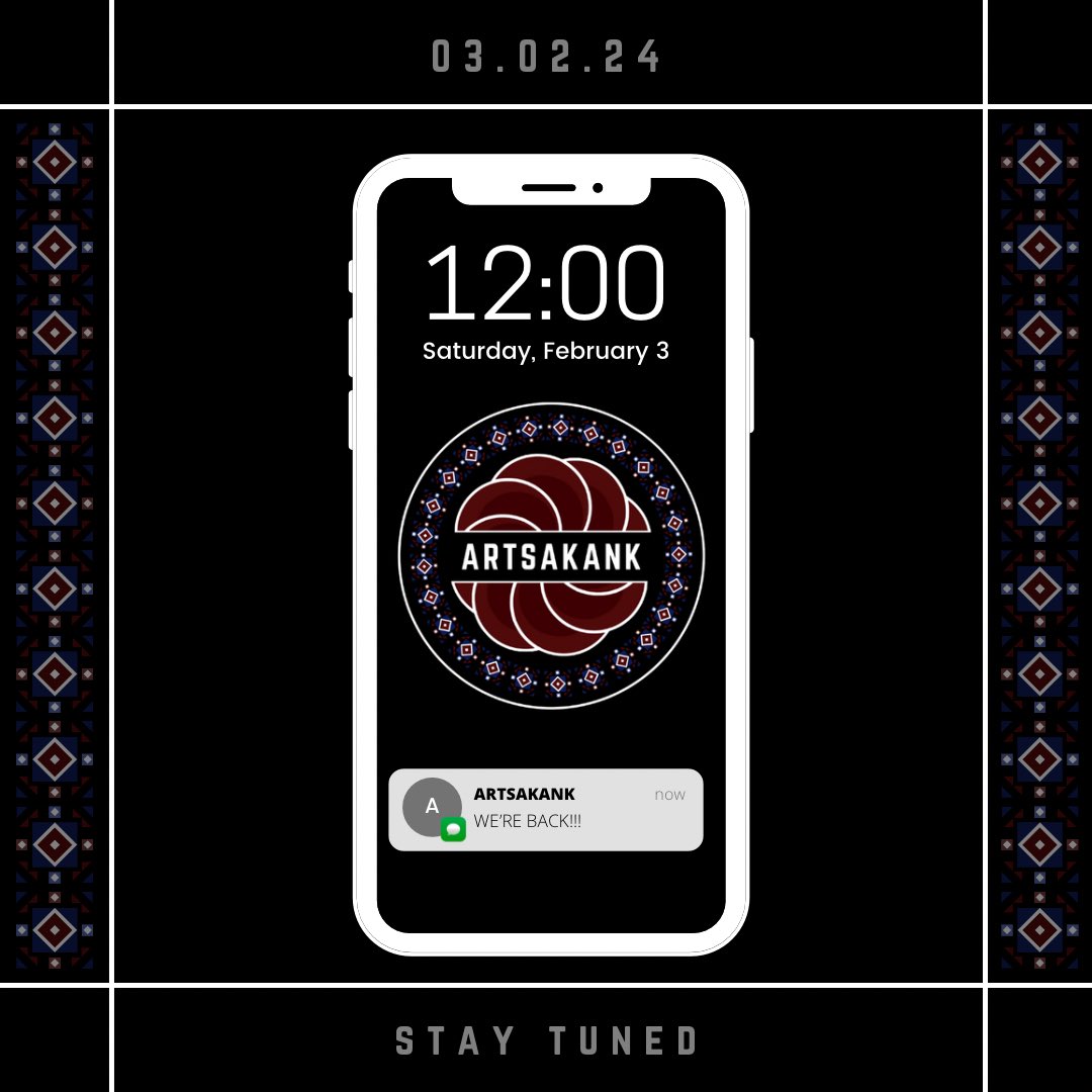 AYFLSPA's tweet photo. SURPRISE
Your favourite podcast will be back in February to kick off a much anticipated second season!
We cannot wait to share Artsakank season 2 with all of you soon. 
Stay tuned https://t.co/Kl5IglFgcv