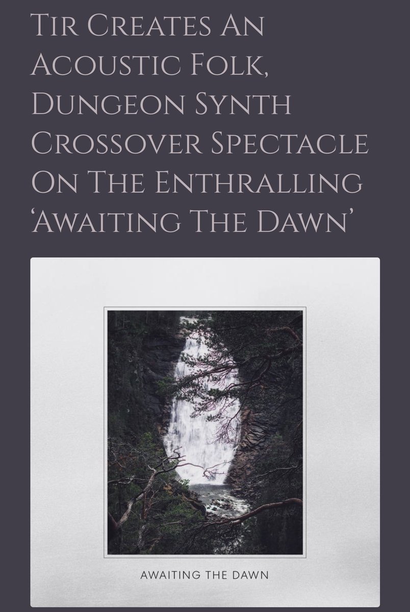 Check out my latest review of ‘Awaiting The Dawn’ by <a href="/tirofficialband/">TirOfficial</a> 🗡️

thedungeonindeepspace.com