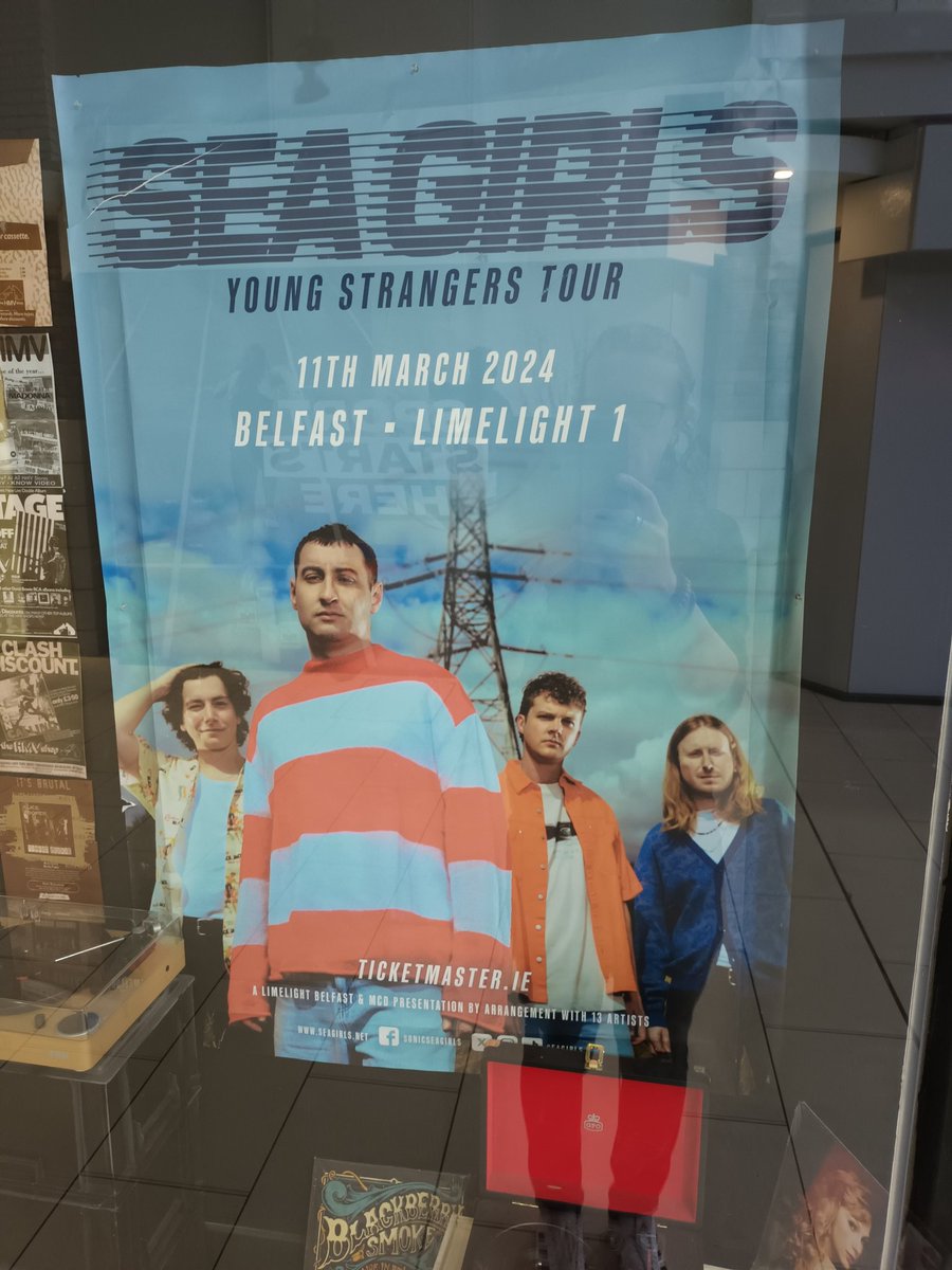hmvBelfast's tweet photo. New gig posters are up in the windows as we work alongside @LimelightNI in supporting the live music scene in Belfast
Reply underneath with a music gif if you want to win the posters after the gig dates
@example @SeaGirls
#livemusic #gigs #live #supportinglivemusic https://t.co/HW8F6oWJ4J