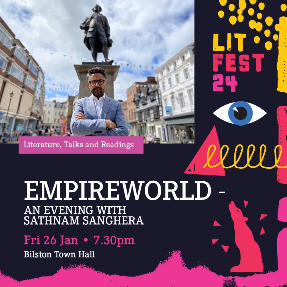 It's brilliant to have a launch event for @Sathnam Sanghera's new book Empireworld, a follow-up to his acclaimed Empireland, at @WolvesLitFest 2024! 
Tickets for the event at Bilston Town Hall on Friday 26th January are still available here: wolvesliteraturefestival.co.uk/events/empirew… #wolveslitfest