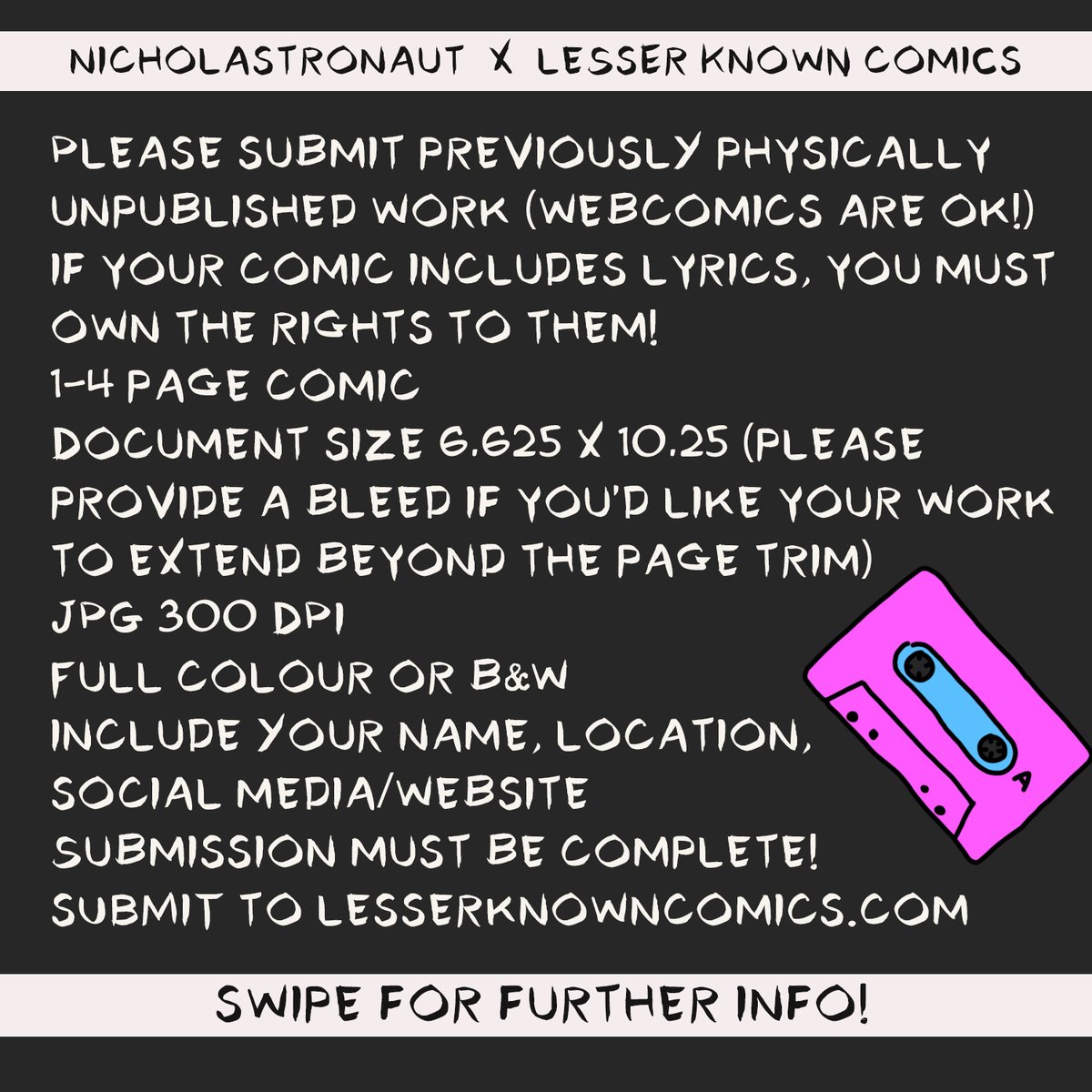 inservicecomics's tweet photo. Submissions are now open! https://t.co/MGC9K2s5ty
