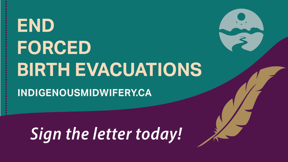 Stand with Indigenous communities! Join our urgent letter-writing campaign: ow.ly/IwuK50QqOZ3

Tell the Canadian government to ensure reproductive justice for all!

#EndForcedBirthEvacuations #ReproductiveJustice #TRC #IndigenousMidwives
