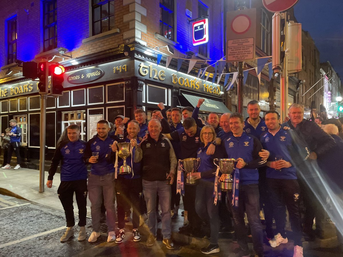 Huge congratulations to @arvagaa on their All Ireland success and being the first Cavan club to lift a cup in Croke Park. 👏🏻👏🏻 Great for @boarsheaddublin to be able to host his home club back as All Ireland Champions 😃🔵⚪️🏆 #GAA