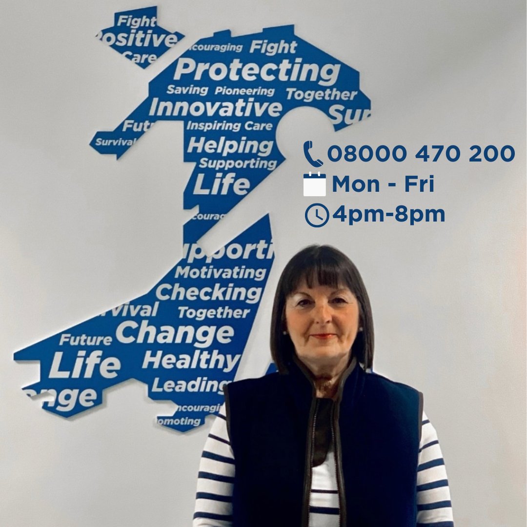 Our Specialist Nurse is taking calls right now!

Gaynor has over 45 years of urological experience and is here to help you.

📞 08000 470 200
🗓️Monday - Friday
🕓 4pm - 8pm

This is a free and confidential service.

#savethemalesinwales 🏴󠁧󠁢󠁷󠁬󠁳󠁿