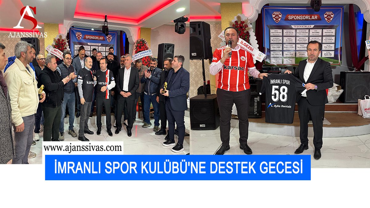 İMRANLI SPOR KULÜBÜ'NE DESTEK GECESİ

ajanssivas.com/-imranli-spor-…

#sivas #imranlı #imranlıspor #güncel #ajanssivas