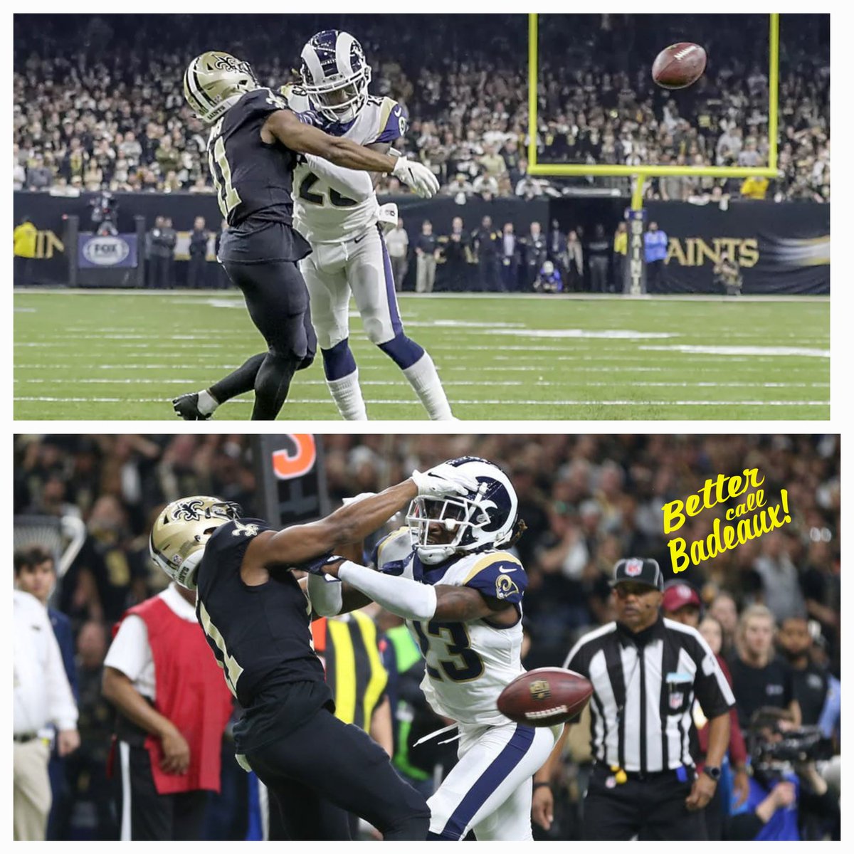 BadeauxLaw's tweet photo. Ummmmm yeah.... y'all can miss me with this bullshit @RamsNFL fans.
#StillSalty #NOLANoCall #BetterCallBadeaux #SueDat https://t.co/YjriQjOMVN