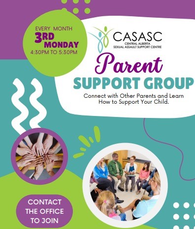 CASASC2's tweet photo. If you are the parent(s) of an existing client or client on the CASASC waitlist you are welcome to join in the CASASC Parent Support Group.
For more information or to register call 403-340-1124 or email CASASC@casasc.ca.
#irespect #reddeeralberta #sexualabusesupport #supportgroup https://t.co/YvTTia5A2K