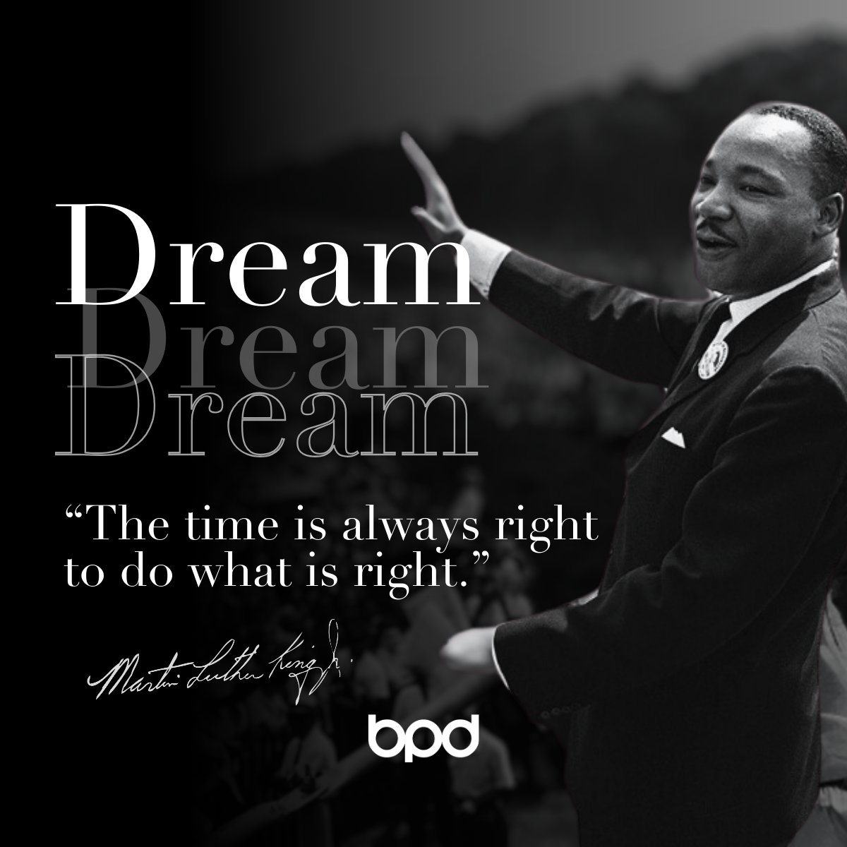 Today, we honor the incredible legacy of Dr. Martin Luther King Jr., a visionary leader who forever changed the world!  #MLKDay #Equality #SocialJustice #Inspiration #DreamBig