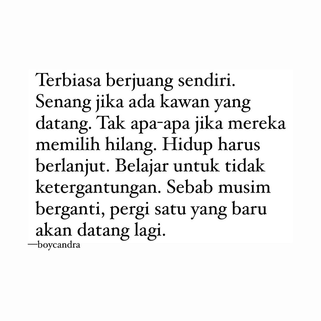 ciiipudt's tweet photo. Gak usah lemah, biasanya juga berjuang sendiri #boycandra  #quotes https://t.co/6GfaR53lsx
