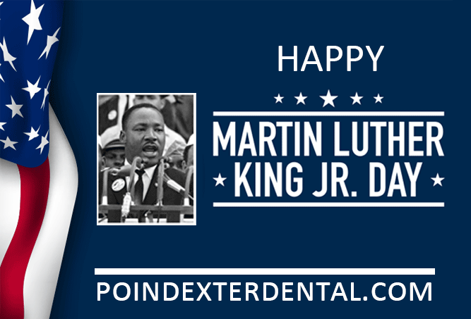 PDIsmiles's tweet photo. Have a Happy Martin Luther King, Jr. Day from Poindexter Dental. #mlkday #martinlutherking #poindexterdental #blackdentist #minidentalimplants #dentalcheckup https://t.co/Tt5F9OGj2f https://t.co/dSE8WESRKB