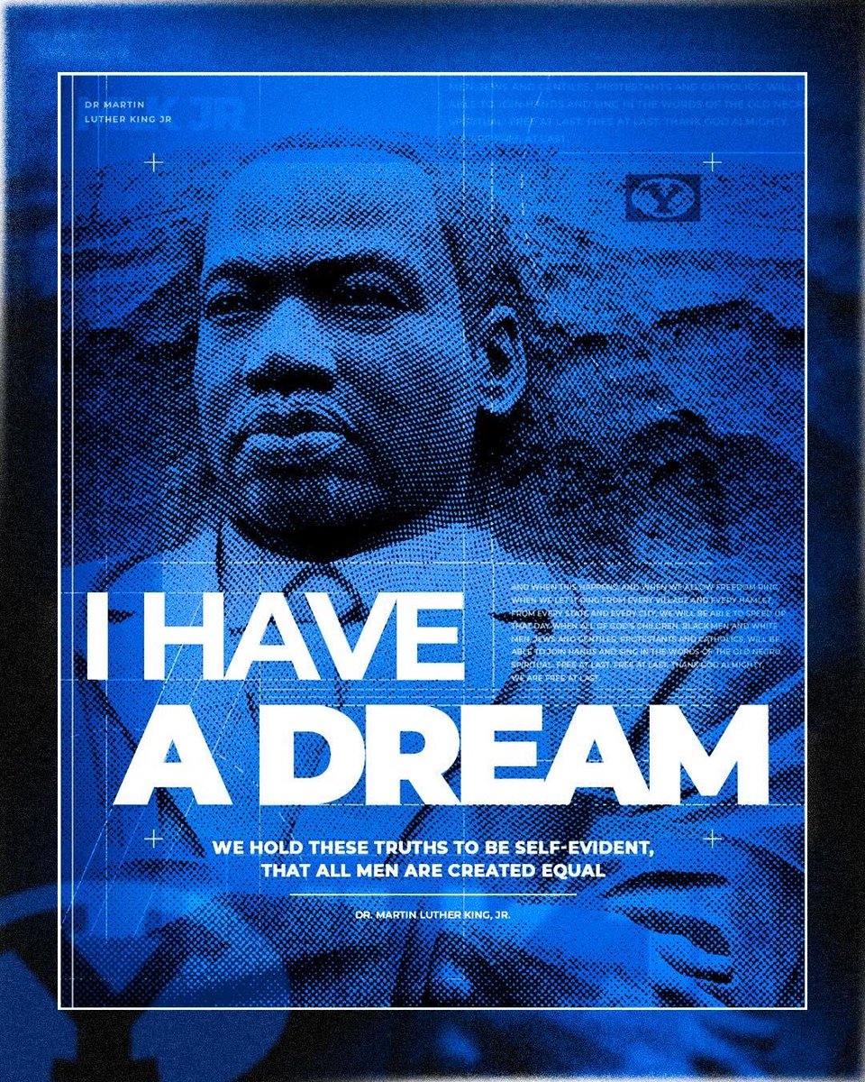 BYUCougars's tweet photo. Today we celebrate and honor his legacy.

#MLKDay https://t.co/j3nLi4VxhT