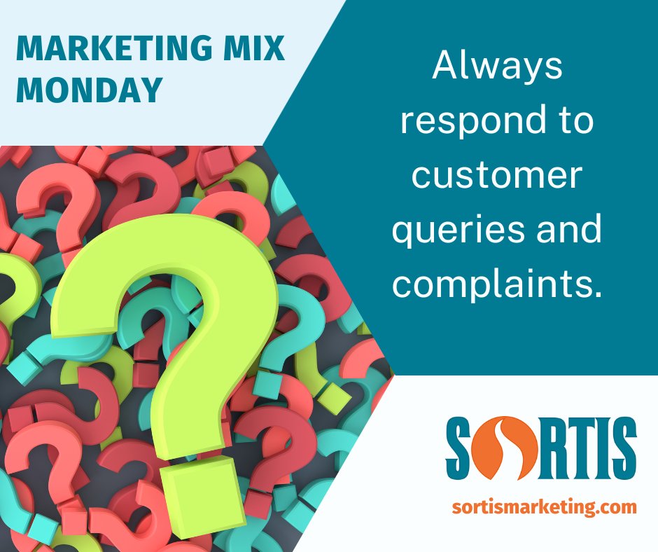 SortisMarketing's tweet image. Responding to customers’ questions or complaints in a timely manner shows you value their feedback and are committed to improving your services. Don’t let them go unanswered!

#WorkWithSortis #Marketing #MarketingStrategy #DigitalMarketing