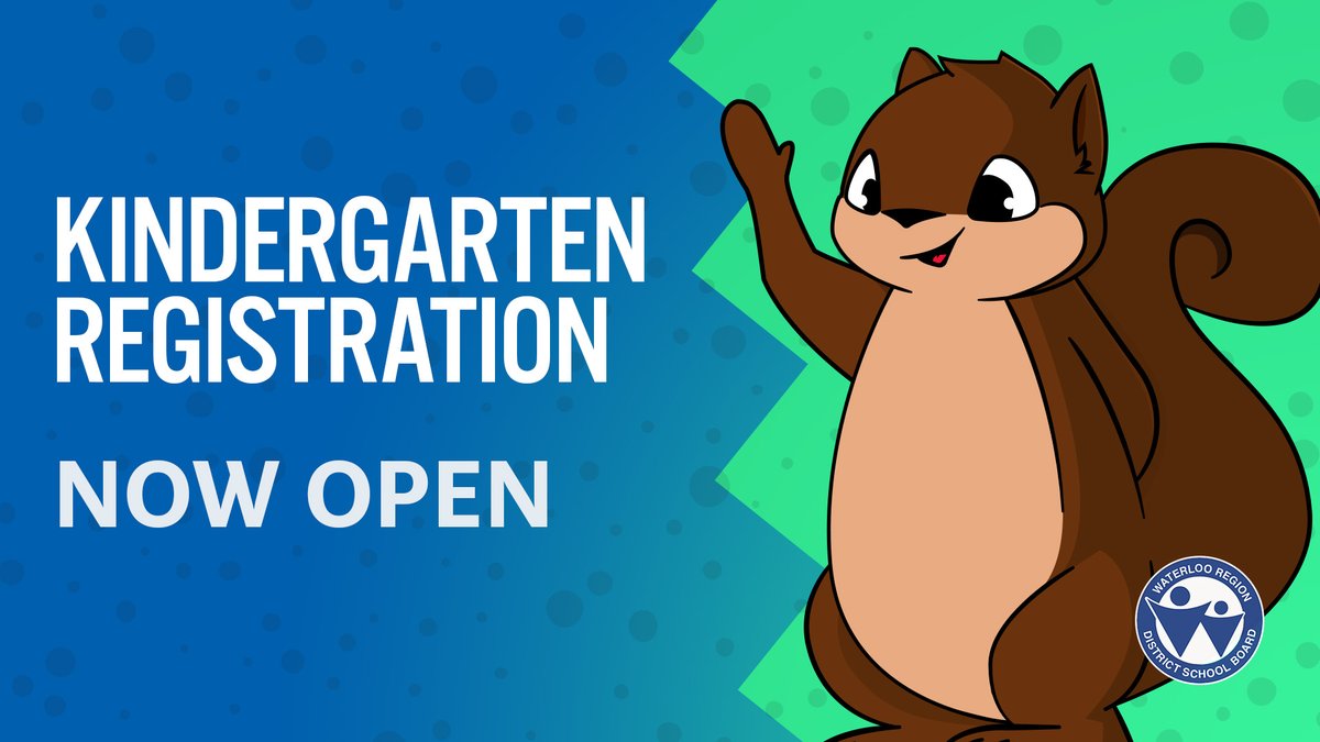 Hey Blair Road families! Kindergarten registration is now open for students starting in September 2024. If your child was born in 2020, it’s time to register them for Kindergarten. #ReadyForKindie wrdsb.social/3tNZey3