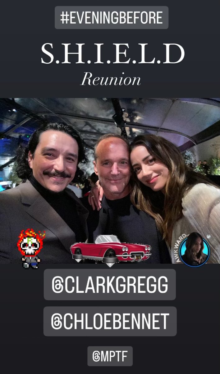 ClarkGreggDay's tweet photo. Clark, Chloe Bennet and Gabriel Luna from Gabriel's instagram.🔥 #AgentsofSHIELD https://t.co/S64vO1gJGV