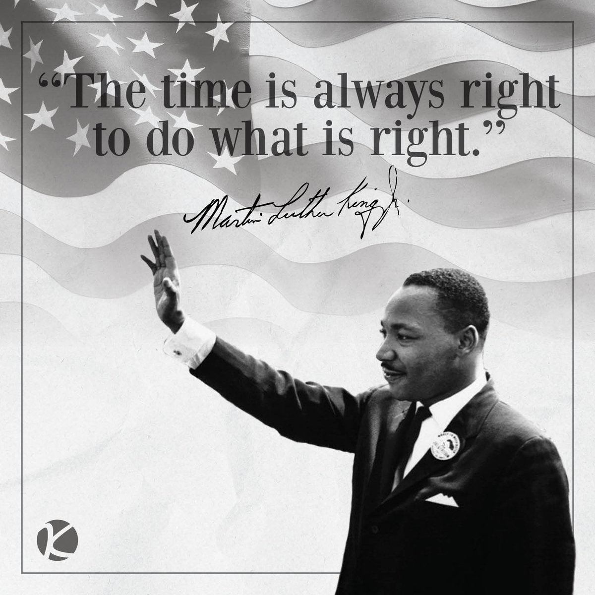 It's Always Time

#MLKDay #KacmarcikEnterprises #GoTime