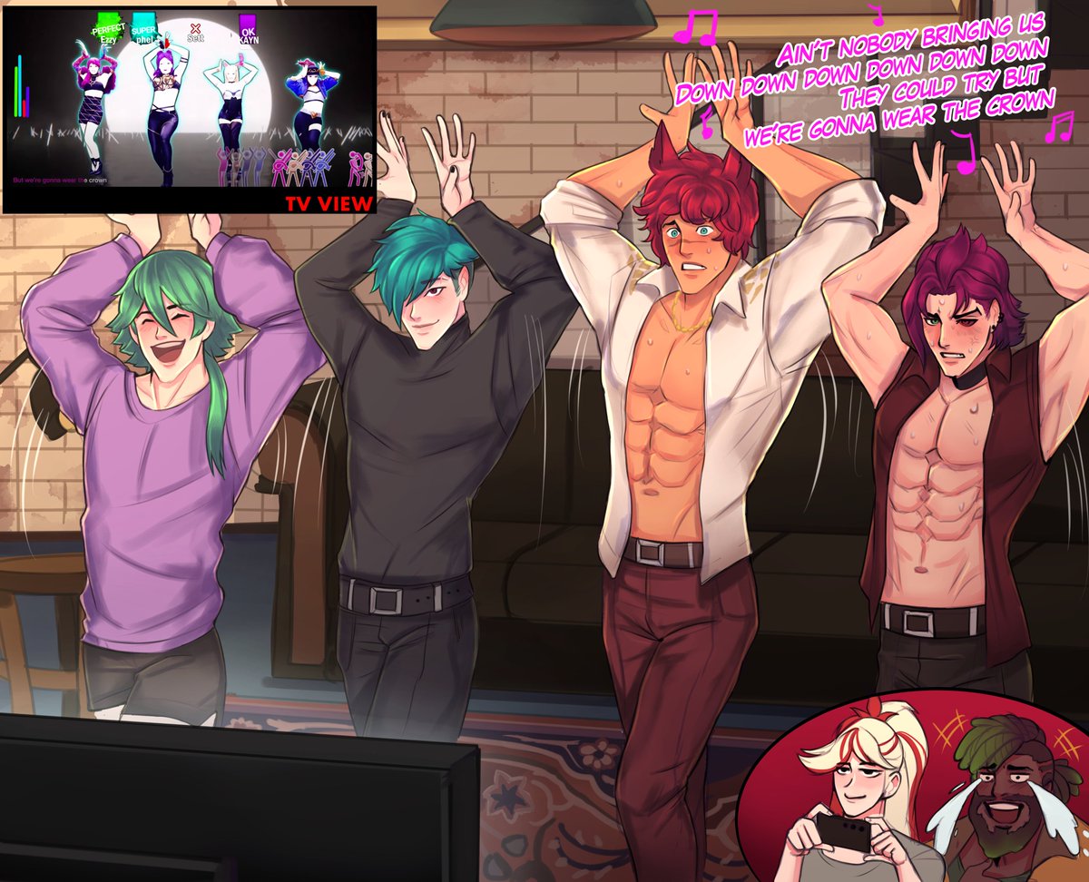 yellowestmango's tweet photo. Just Dance gaming #heartsteel #ezreal #aphelios #sett #kayn https://t.co/z98xpbxsp1